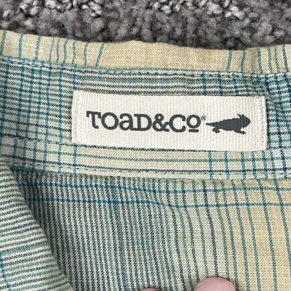 Toad & Co Shirt Womens Small Plaid Long Sleeve Button Up Organic Casual Top - Picture 3 of 8